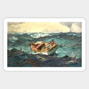 The gulf stream by Winslow Homer Sticker